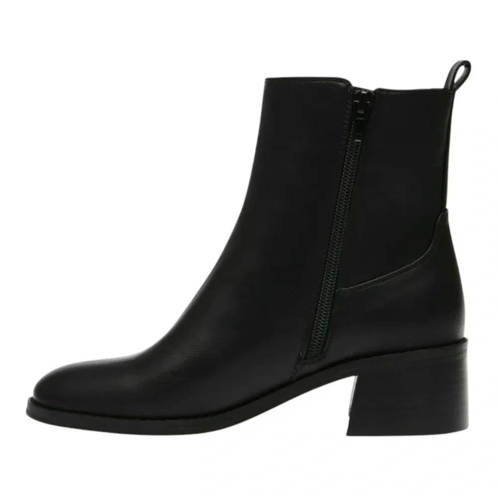 DV by Dolce Vita Delilah Black Ankle Bootie with Elastic Panels Women …
